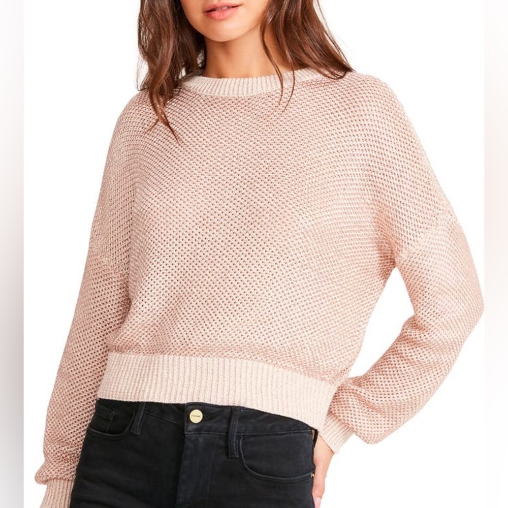 BB Dakota by Steven Madden Knit Rose Gold Sweater NWT